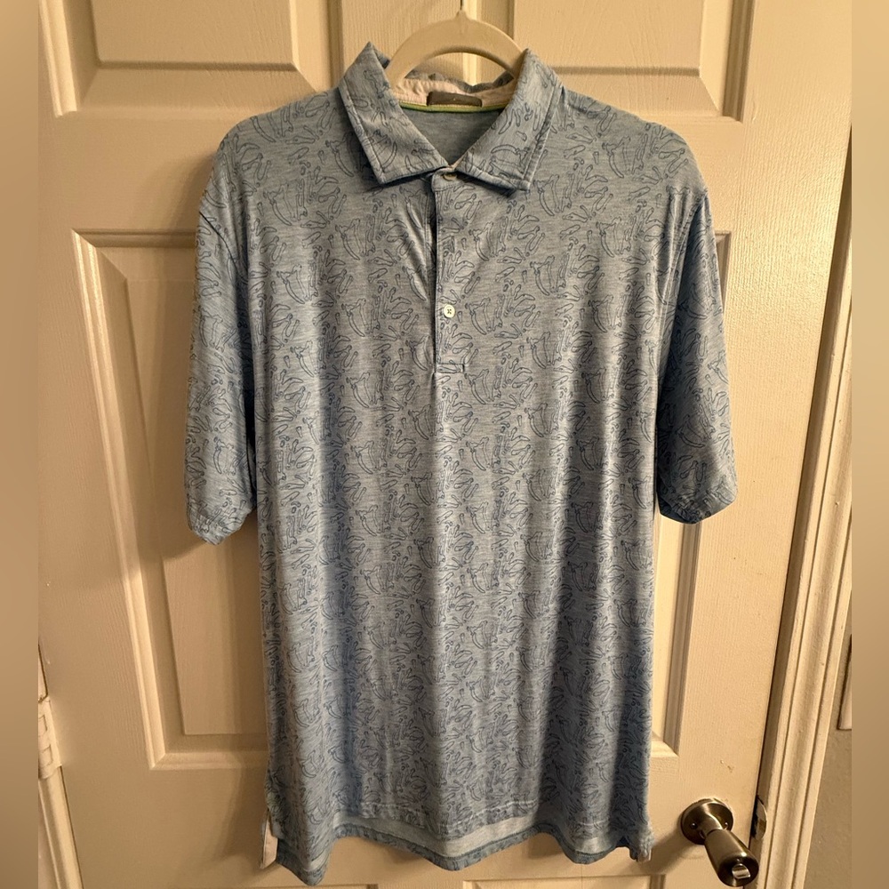 TASC large men’s golf polo with Old Edwards Inn three acorns logo
